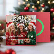Load image into Gallery viewer, FridgeBeats Framed 4.0 Custom Besties Forever Song Magnet – Personalized Music Fridge Gift for Best Friends