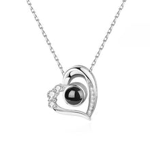 Load image into Gallery viewer, Personalized Heart-Shaped Projection Necklace – 925 Sterling Silver