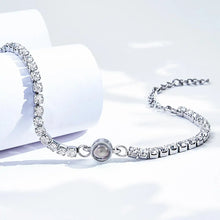 Load image into Gallery viewer, Custom Photo Projection Bracelet – All-Diamond Fashion Gift for Her