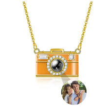 Load image into Gallery viewer, Personalized Photo Necklace Projection Gem Camera Necklace Anniversary Gifts for Her