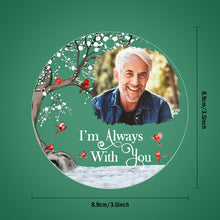 Load image into Gallery viewer, Personalized Memorial Photo Ornament – Christmas Tribute Gift for Family or Friends