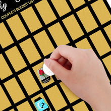 Load image into Gallery viewer, Personalized Scratch-Off Bucket List Poster – Custom Gift for Couple