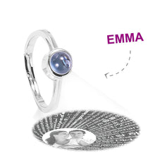 Load image into Gallery viewer, I Love You in 100 Languages Custom Projection Ring – S925 Silver