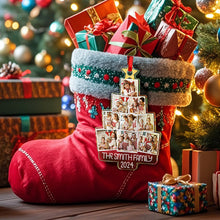 Load image into Gallery viewer, Personalized Photo Christmas Tree Ornament – Custom Family Keepsake