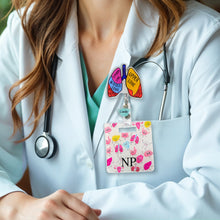 Load image into Gallery viewer, Personalized Anatomical Organ Badge Reel Charm – Retractable ID Holder for Nurses and Doctors