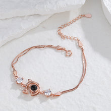 Load image into Gallery viewer, Personalized Cat Pendant Picture Projection Bracelet – Sterling Silver