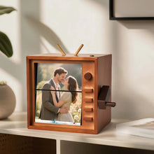 Load image into Gallery viewer, Custom Photo Hand-cranked Flipbook Frame Vertical Television Animation Machine Photo Album with Light Memorial Gift