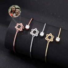 Load image into Gallery viewer, Custom Projection Bracelet – Personalized Photo Heart Jewelry Gift for Her
