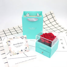 Load image into Gallery viewer, Rose Jewelry Gift Box with Greeting Card and Gift Bag