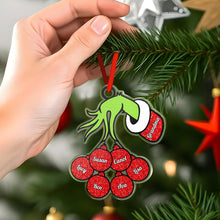 Load image into Gallery viewer, Personalized Family Name Christmas Acrylic Ornament