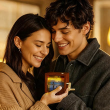 Load image into Gallery viewer, Custom Photo Flipbook Frame Animation Machine Hand-cranked Detachable Photos Flipbook Box Photo Album with Light Anniversary Gifts