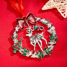 Load image into Gallery viewer, Personalized Photo Projection Ornaments Rotating Elk Shape Christmas Gifts