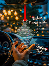 Load image into Gallery viewer, Personalized Family Name Christmas Tree Acrylic Ornament