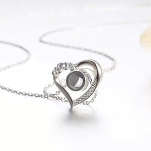 Load image into Gallery viewer, Personalized Heart-Shaped Projection Necklace – 925 Sterling Silver