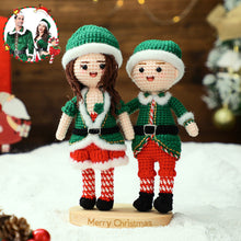 Load image into Gallery viewer, Full Body Custom Crochet Dolls – Personalized Handmade Mini Look-Alike Christmas Gifts