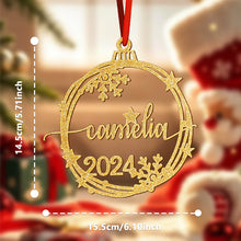 Load image into Gallery viewer, Custom Name Christmas Ornament – Holiday Tree Decoration Gift