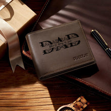 Load image into Gallery viewer, Personalized Dad PU Leather Wallet for Father’s Day Gift