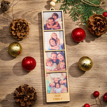 Load image into Gallery viewer, Personalized Photo Wooden Frame Ornament for Christmas Gifts