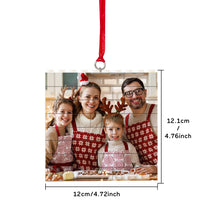 Load image into Gallery viewer, Personalized Building Brick Puzzle Photo Block Christmas Ornament