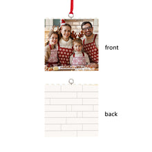 Load image into Gallery viewer, Personalized Building Brick Puzzle Photo Block Christmas Ornament