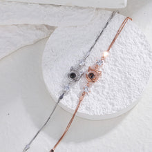 Load image into Gallery viewer, Personalized Cat Pendant Picture Projection Bracelet – Sterling Silver