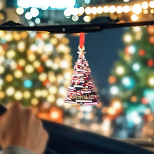 Load image into Gallery viewer, Personalized Christmas Book Tree Name Ornament – Book Lover Decoration