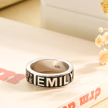 Load image into Gallery viewer, Personalized Name School Ring – Custom Graduation Gift