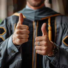 Load image into Gallery viewer, Personalized Name School Ring – Custom Graduation Gift