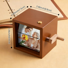 Load image into Gallery viewer, Custom 8 Photos Music Flipbook Frame Animation Machine Detachable Photos Mechanical Hand-cranked Photo Album