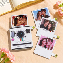 Load image into Gallery viewer, Custom Instant-Style Photo Music Fridge Magnet – Light-Up Songs Gift