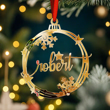 Load image into Gallery viewer, Custom Name Christmas Ornament – Holiday Tree Decoration Gift