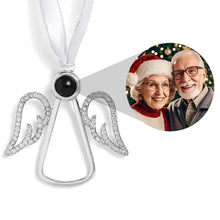 Load image into Gallery viewer, Personalized Angel Photo Projection Ornament – Custom Christmas Gift for Grandparents