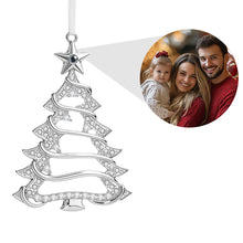 Load image into Gallery viewer, Personalized Projection Ornaments Christmas Shape with Stone Photo Ornaments Christmas Gifts For Family