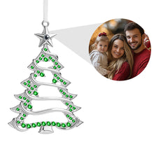 Load image into Gallery viewer, Personalized Projection Ornaments Christmas Shape with Stone Photo Ornaments Christmas Gifts For Family