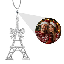 Load image into Gallery viewer, Personalized Photo Projection Tower Ornament – Custom Christmas Tree Decoration