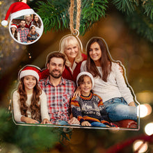 Load image into Gallery viewer, Custom Photo Acrylic Christmas Tree Ornament – Personalized Holiday Keepsake