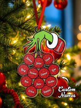 Load image into Gallery viewer, Personalized Family Name Christmas Acrylic Ornament