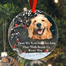 Load image into Gallery viewer, Personalized Memorial Photo Ornament – Christmas Tribute Gift for Family or Friends