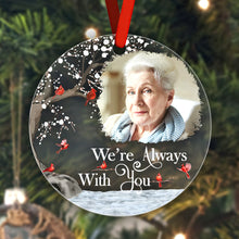 Load image into Gallery viewer, Personalized Memorial Photo Ornament – Christmas Tribute Gift for Family or Friends