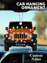 Load image into Gallery viewer, Personalized Acrylic Car Ornament with Name for Christmas Gift