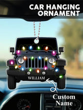 Load image into Gallery viewer, Personalized Acrylic Car Ornament with Name for Christmas Gift