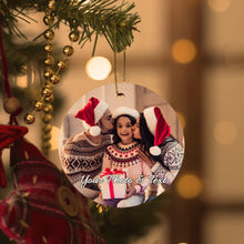 Load image into Gallery viewer, Personalized Photo Christmas Ornament – Custom Family Gift