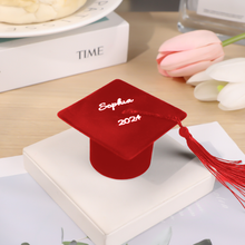 Load image into Gallery viewer, Personalized Graduation Cap Ring Box