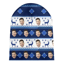 Load image into Gallery viewer, Custom Face Knit Beanie – Warm Soft Winter Christmas Hat