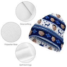 Load image into Gallery viewer, Custom Face Knit Beanie – Warm Soft Winter Christmas Hat