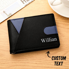 Load image into Gallery viewer, Custom Engraved PU Leather Wallet with Money Clip – Men’s Gift