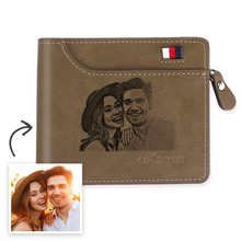 Load image into Gallery viewer, Personalized PU Leather Wallet with Photo – Ideal for Anniversary or Birthday