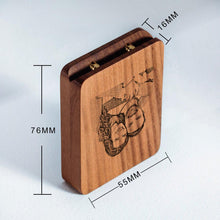 Load image into Gallery viewer, Slim Engagement Ring Box – Personalized Wooden Jewelry Box
