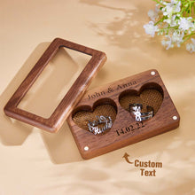 Load image into Gallery viewer, Engraved Love Ring Box – Personalized Clear Jewelry Box for Couples