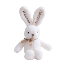 Load image into Gallery viewer, Custom Embroidered Long-Ears Bunny – Personalized Rabbit Plush for Baby Easter Gift